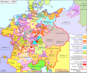 Germany around 1500. Source: humboldt.edu 