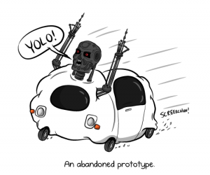 When Google Cars gain sentience? Thankfully not (yet). Source: theoatmeal.com