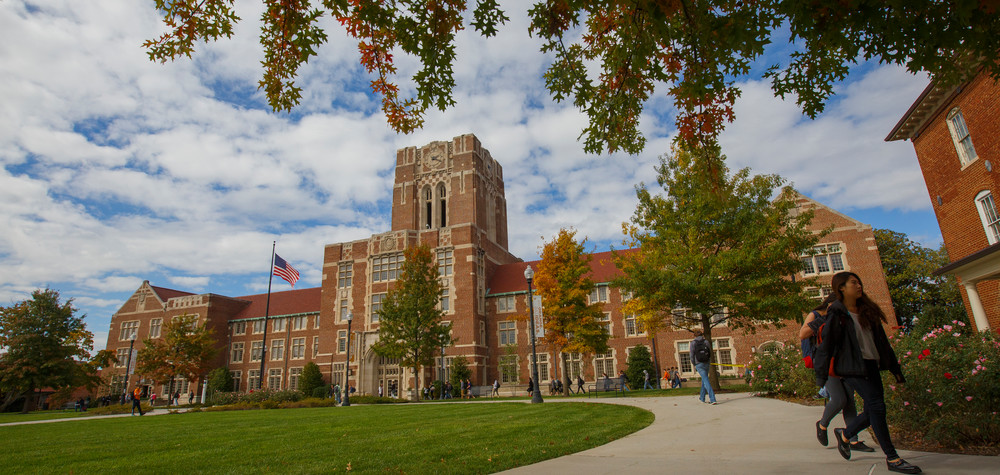 Ayers Hall in the Fall